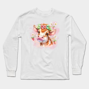 Strawberry Cow Long Sleeve T-Shirt